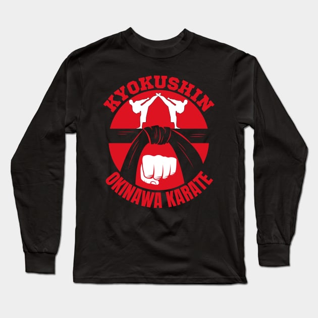 Kyokushin Karate Long Sleeve T-Shirt by FullOnNostalgia